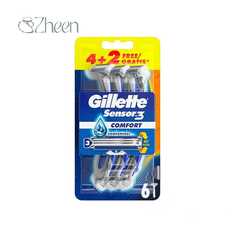 ژیلت مدل SENSOR3  بسته 6 عددی